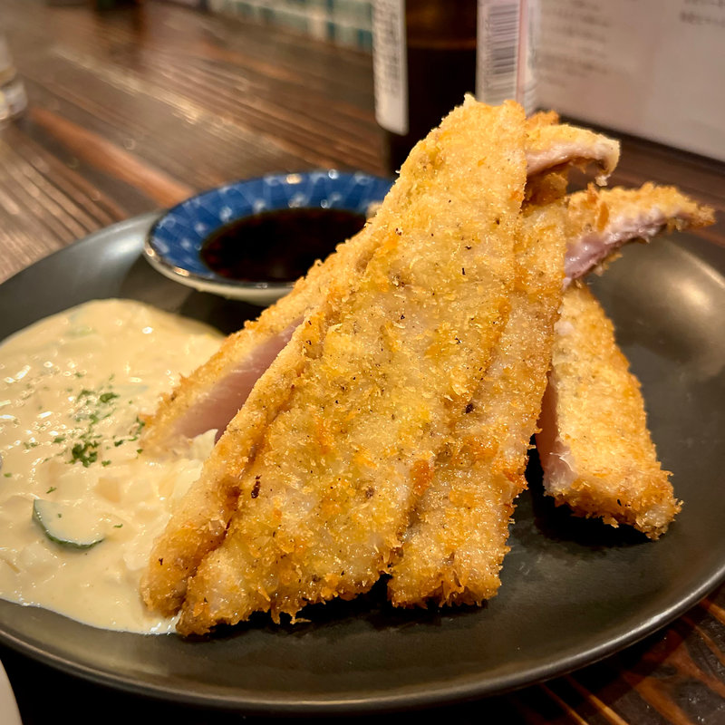 生とろ鯵フライ(大衆酒場 ネオトーキョー)