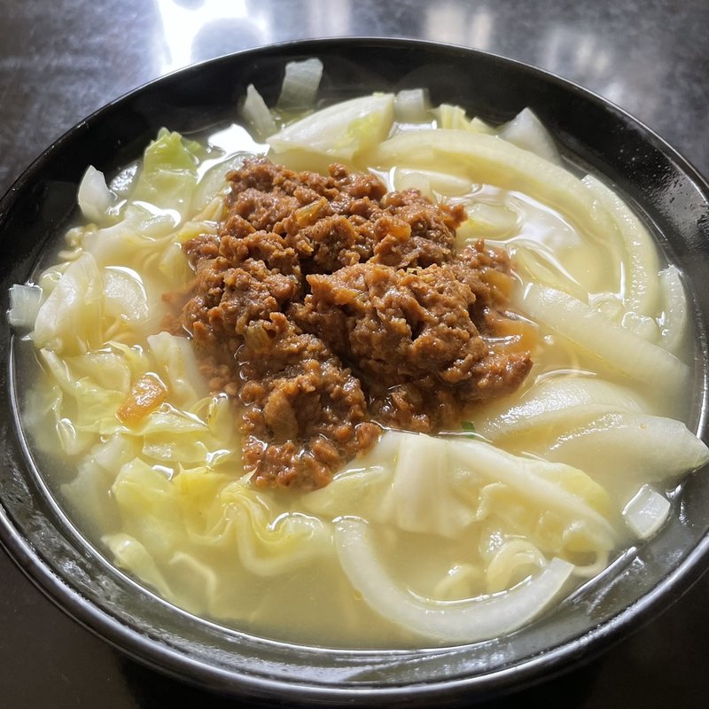 キーマラーメン(評判屋塩ラーメン)(自宅)