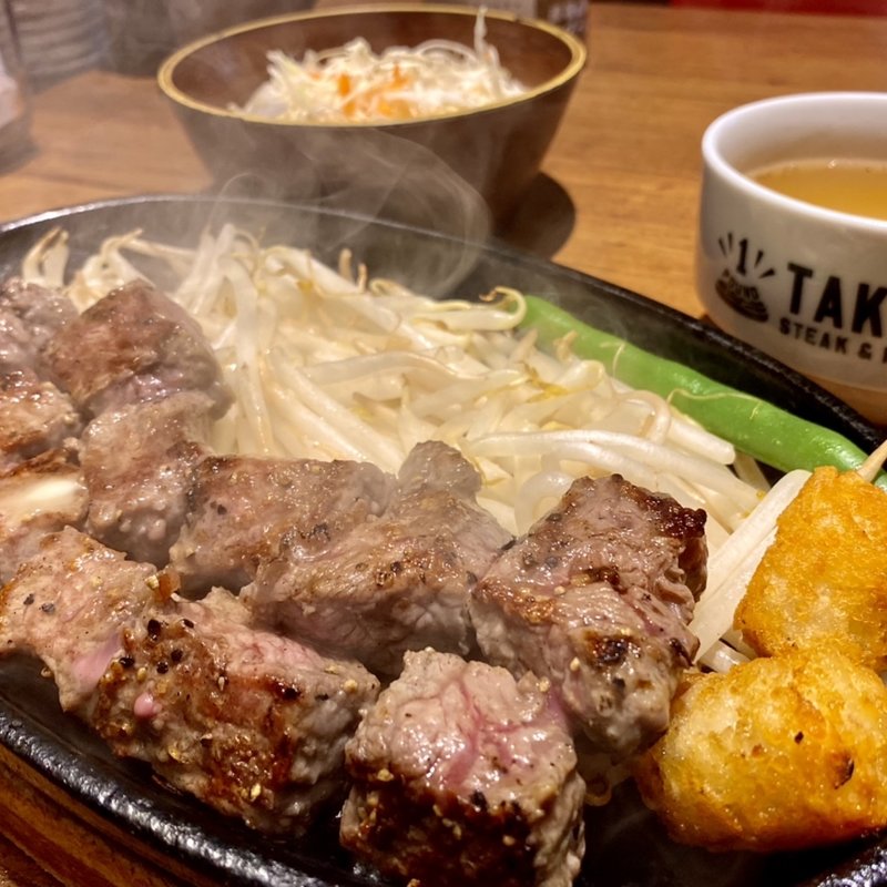 ミスジステーキ(1ポンドのステーキハンバーグ タケル天満店)