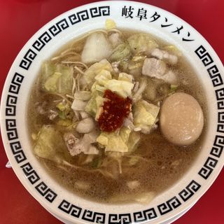 岐阜タンメン、野菜増量、3辛(特別岐阜タンメン名古屋北店)