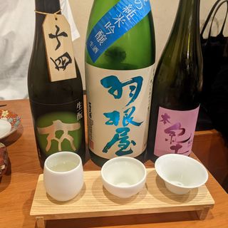 利き酒セット(日本酒バルどろん)