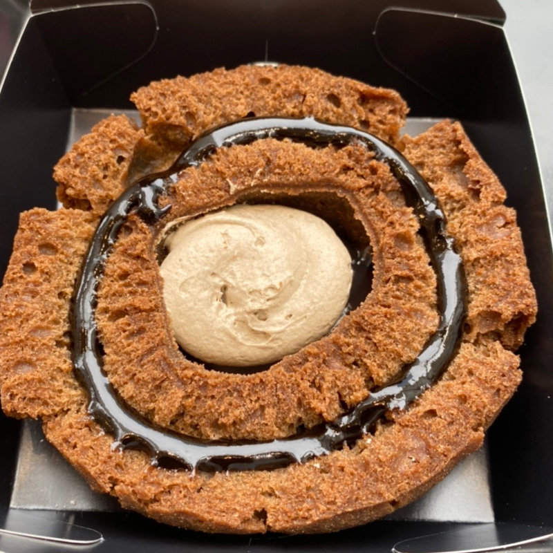 オールドファッション宇治ほうじ茶 ホイップ(ミスタードーナツ くずはモールショップ （mister Donut）)