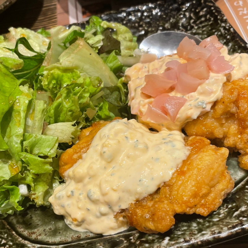 若鶏のチキン南蛮ハーフ＆ハーフ(鹿児島県霧島市 塚田農場 池袋西口店)