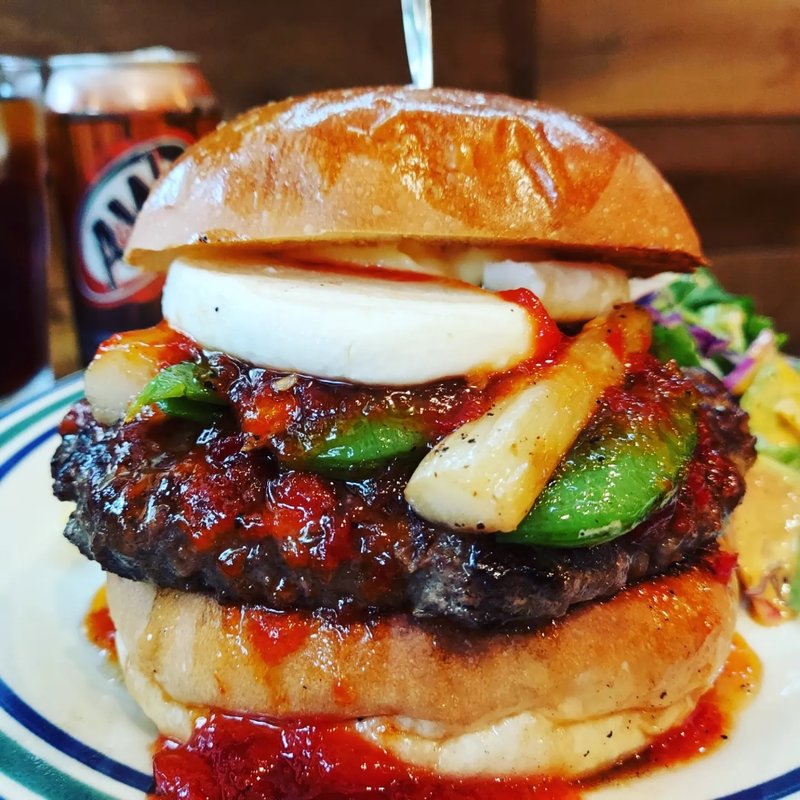 アスパラガスピーズバーガー(BURGERLION MEAT CRUSADERS(バーガリオンミートクルセイダーズ))