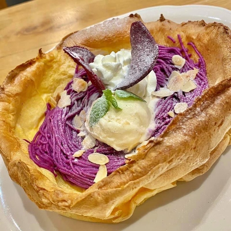 紅芋ダッチベイビー(オリジナルパンケーキハウス 新宿店)