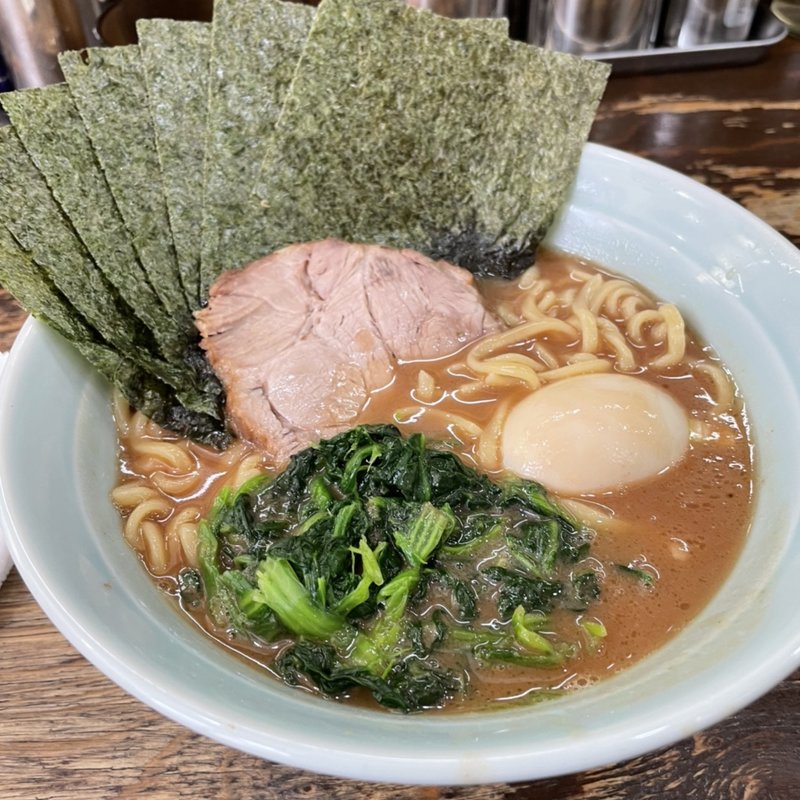 のり半熟味玉ラーメン(武道家 口 くにがまえ)