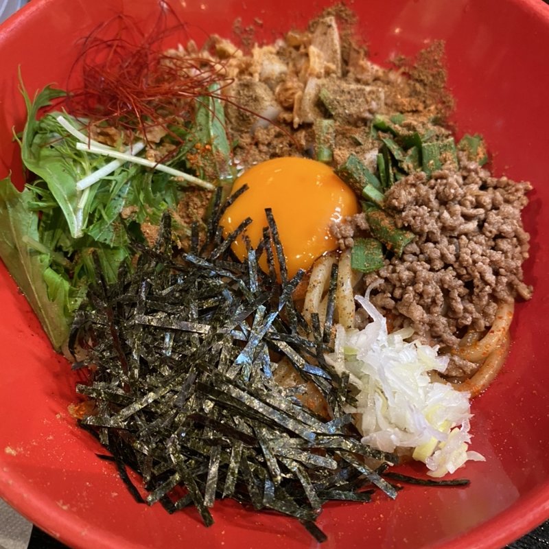 特製まぜそば(博多つけ麺 御○屋 博多駅店)