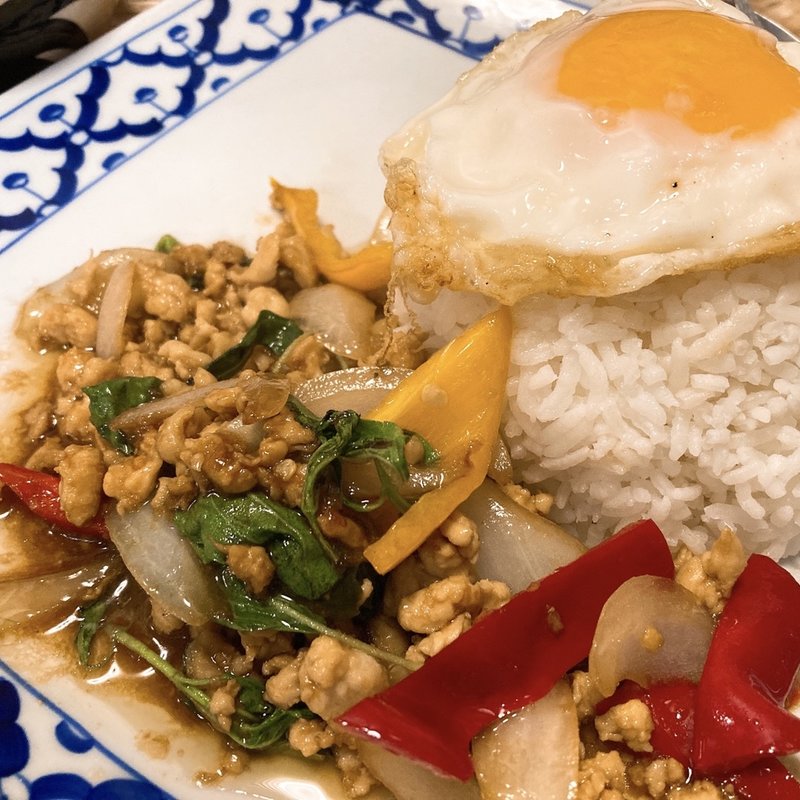 ガパオライスセット(バーン・プータイ)