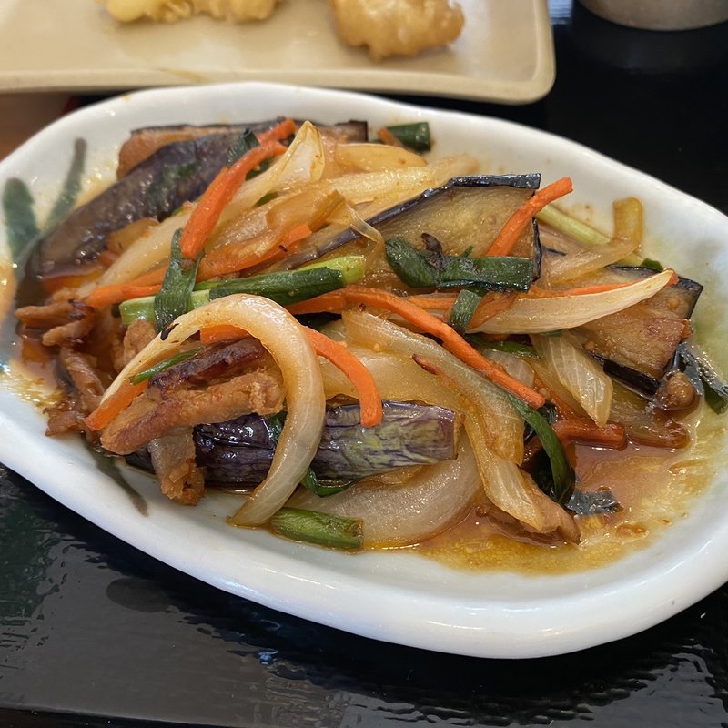 豚茄子炒め(ザめしや 伊丹南)