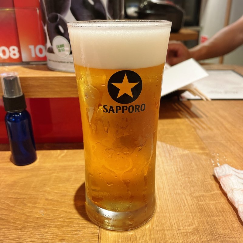 サッポロ黒ラベル(イタリアン酒場 寅の日)