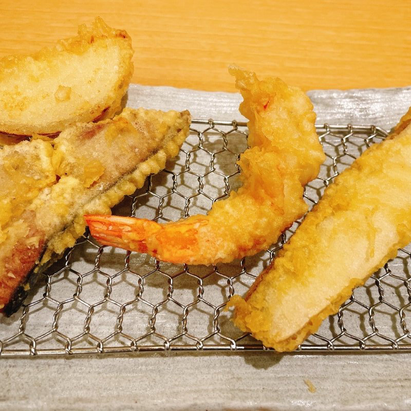 市場直送定食玉子天付き(天ぷらまきの梅田店)