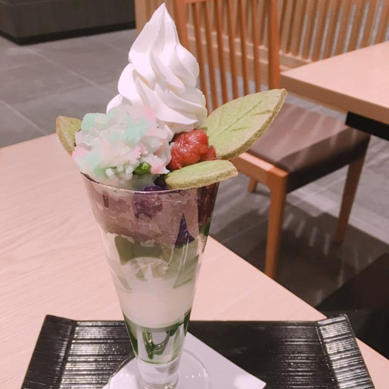 紫陽花パフェ(伊藤久右衛門 本店)