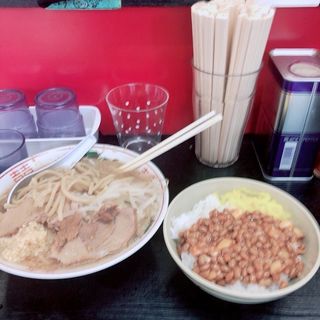 ラーメンランチ納豆ごはん(ぶた麺 )
