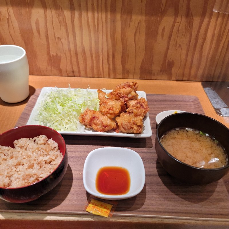 とり天定食(鶏屋とくさん)