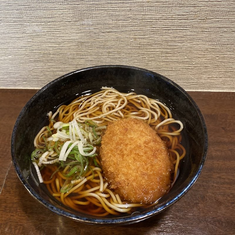 コロッケそば(そば滝)