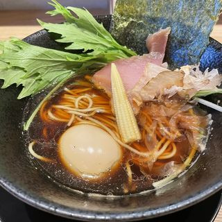 味玉魚介清湯ラーメン醤油(銀影丸)