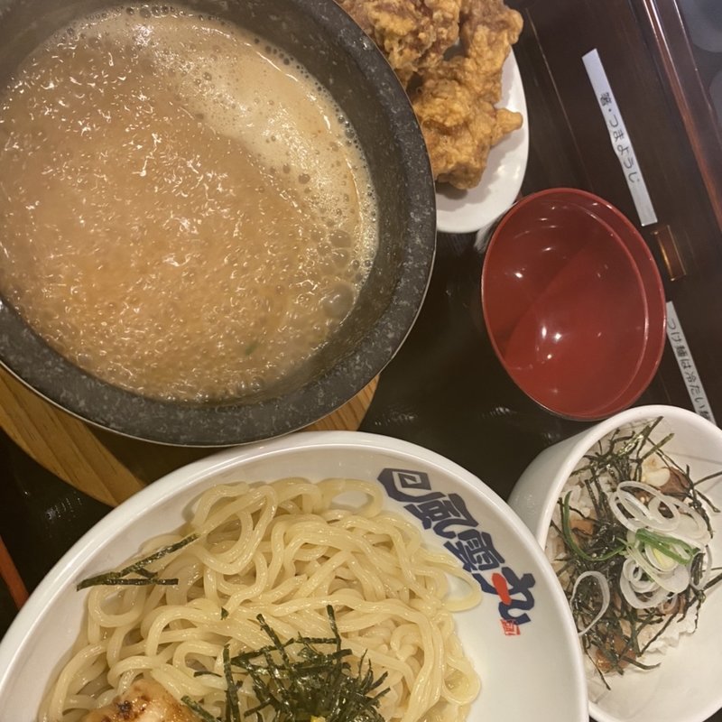 石焼き和風つけ麺(石焼濃厚つけ麺 風雲丸 福岡鶴田店)