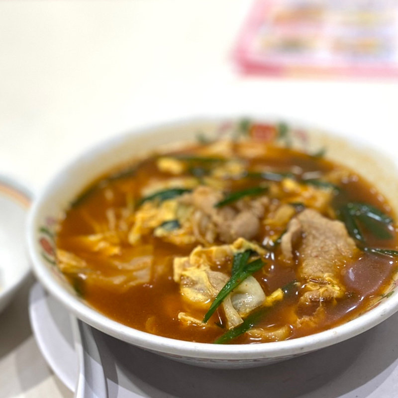 辛玉ラーメン(餃子の王将 狸小路5丁目店)