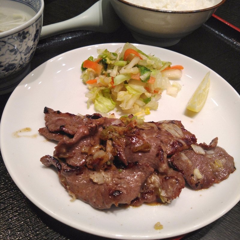 ねぎ塩牛たん定食(しゃぶしゃぶ 仙台牛たん ゆう助 石巻店)