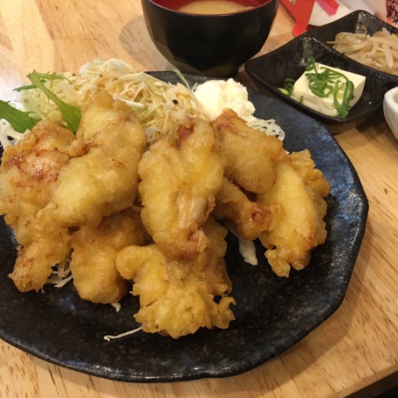 とり天定食(ジョニーのからあげ堺筋本町酒場)