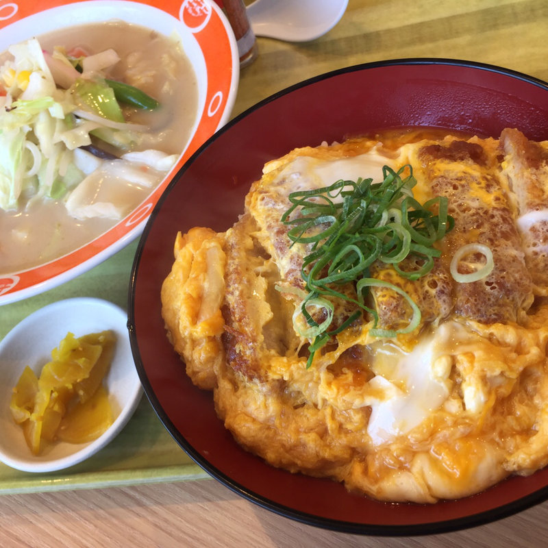 かつ丼セット 小チャンポン付き(長崎ちゃんめん 小郡店 )