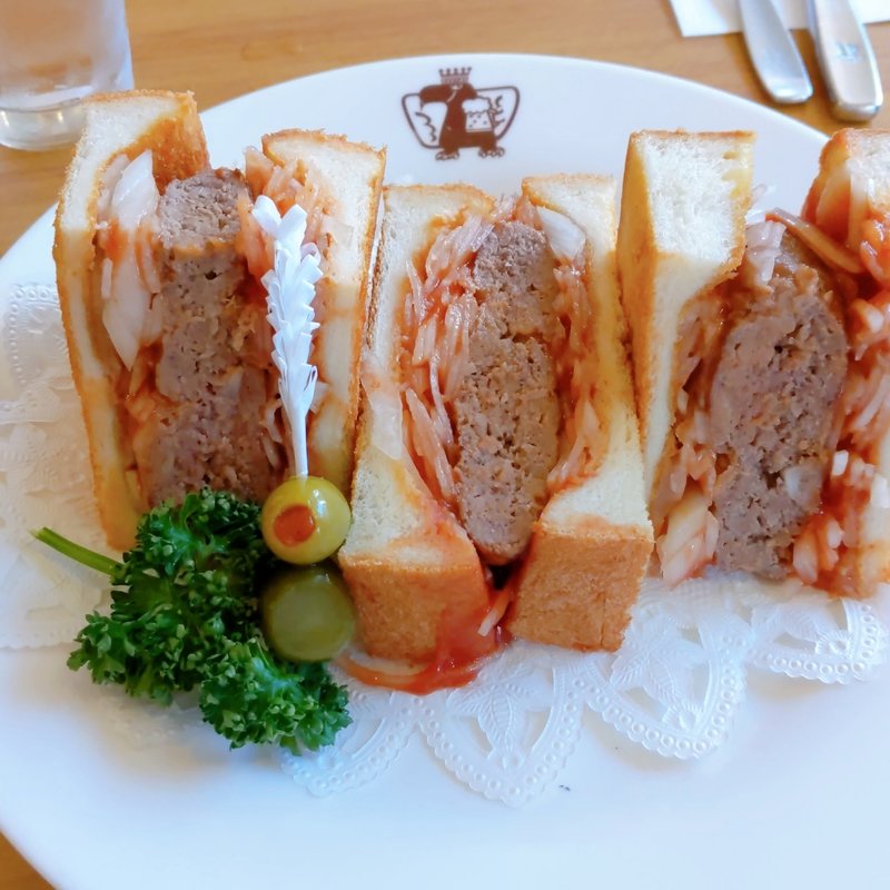 ハンバーグサンドイッチ(ランチョン )