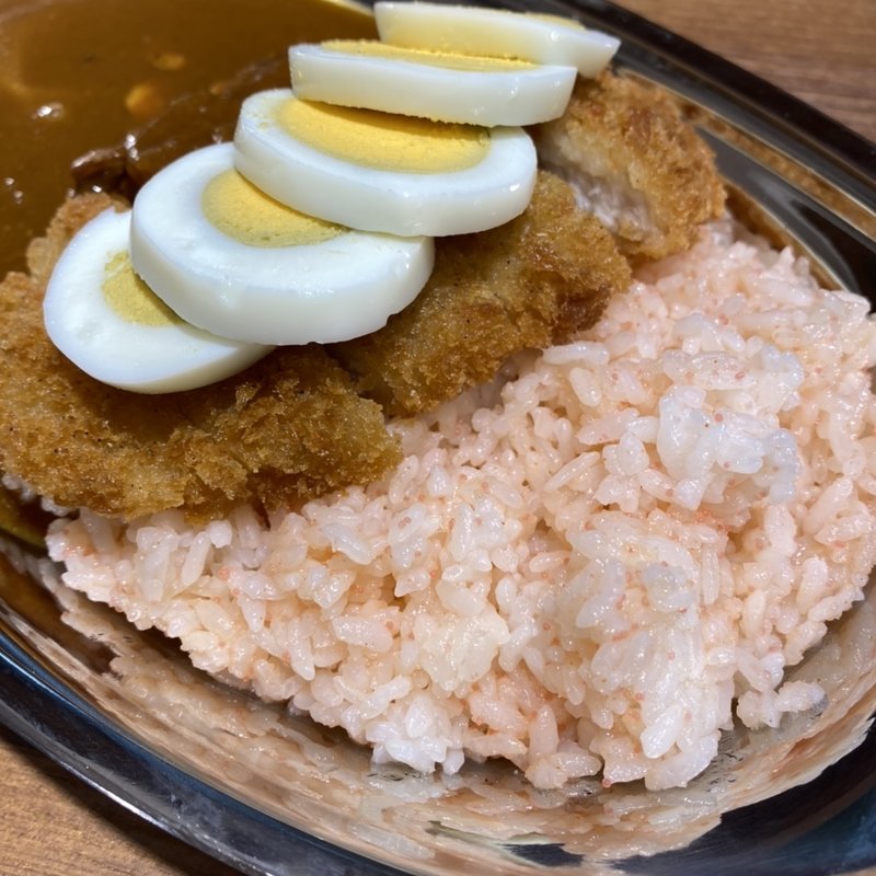 明太ライスカレー(かわはらすぱいす食堂)