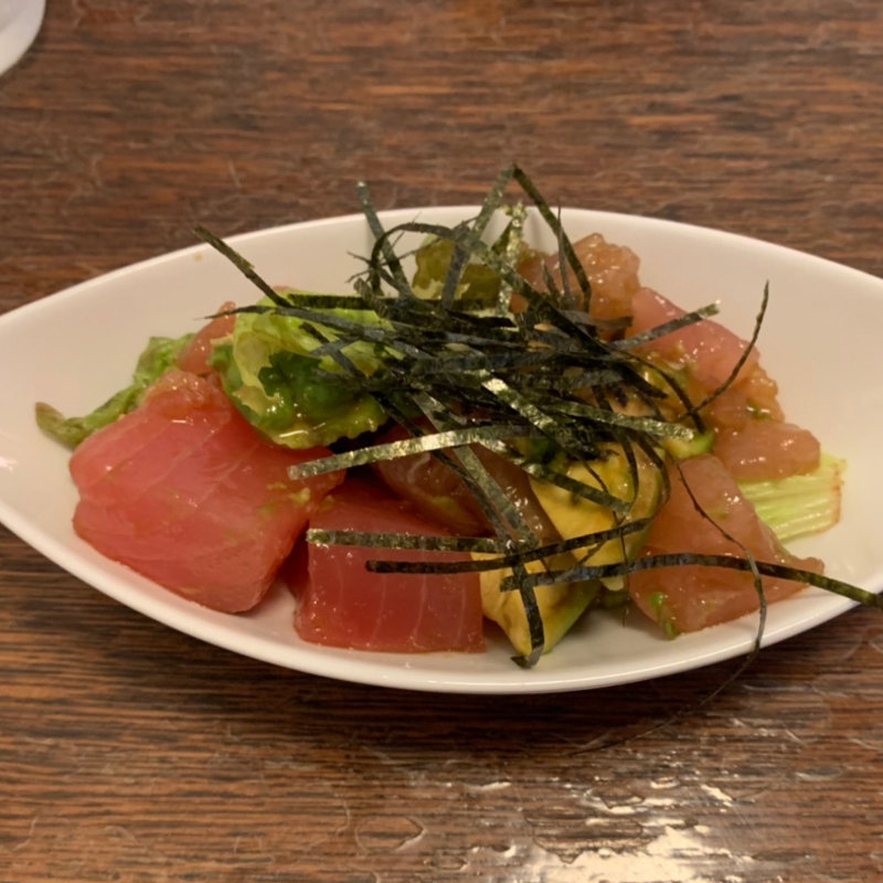 マグロとアボガドの柚子胡椒和え(カフェ misty （ミスティー）)