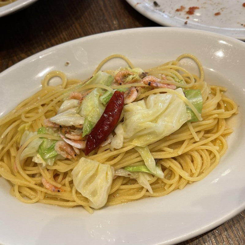 桜えびペペロンチーノ(トラットリア ターヴォラ 御殿場プレミアムアウトレット店 （Trattoria TAVOLA）)