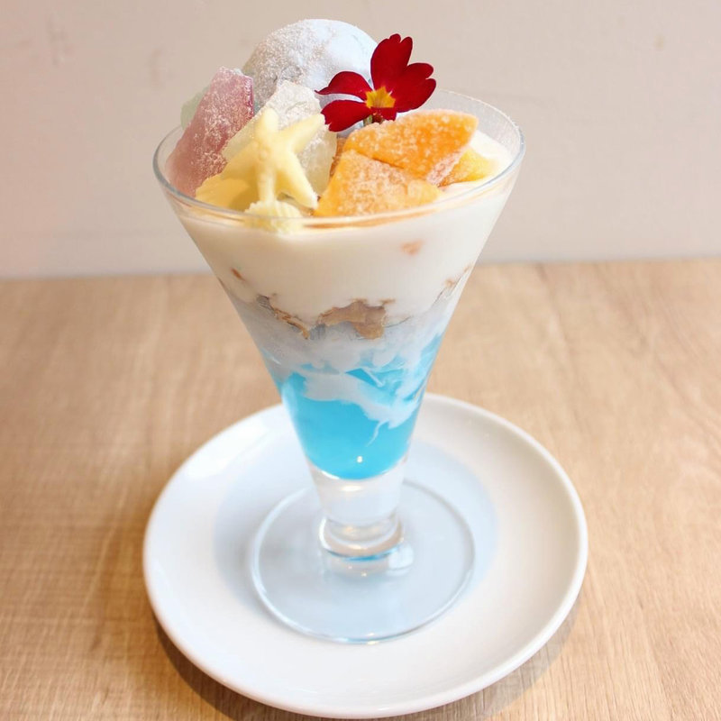 シーグラスパフェ(ソルトウォーターテーブル 大丸 東京店)