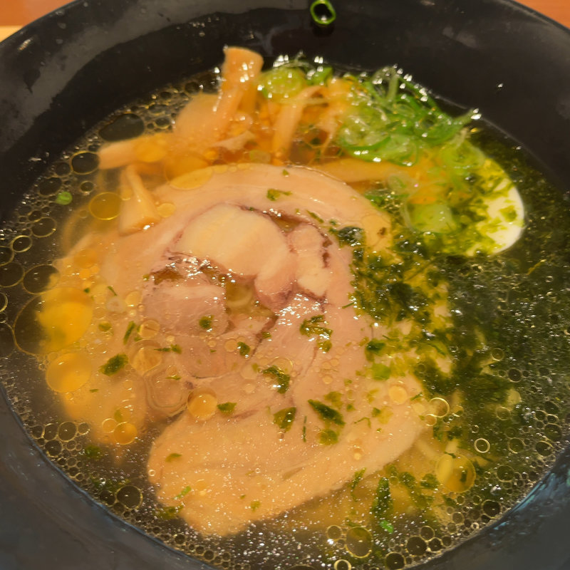 あおさ塩ラーメン(百代茶屋 （ひゃくだいちゃや）)