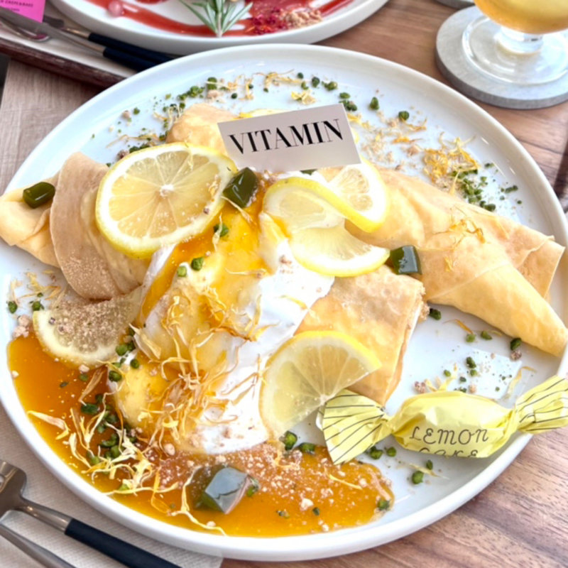 国産檸檬のロールクレーププレート(Forest Green Crepe ＆ Bake )