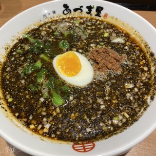 黒の担々麺(担々麺 あづま屋 天神店)
