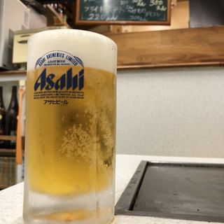 生ビール中(お好み焼き カルカッタ)