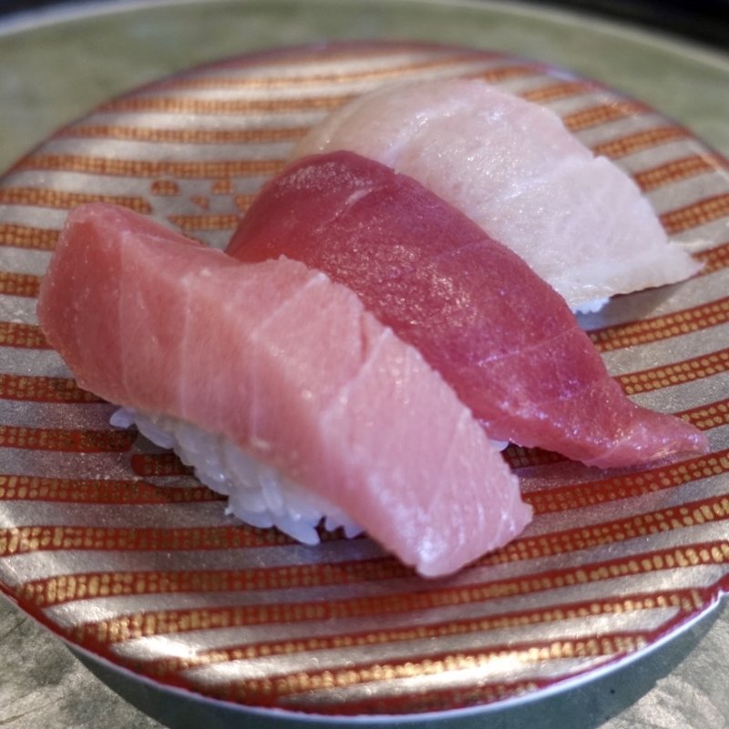 天然ミナミマグロ味くらべ(地魚回転寿司 丸藤)