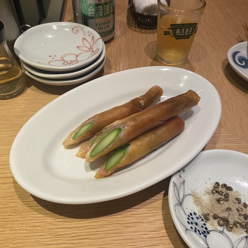 季節の春巻き(揉合麺荘 ロウフゥメンソウ)