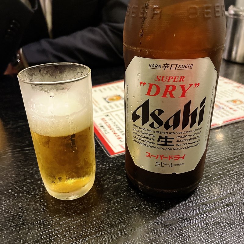 瓶ビール(博多麺房赤のれん 西麻布本店)
