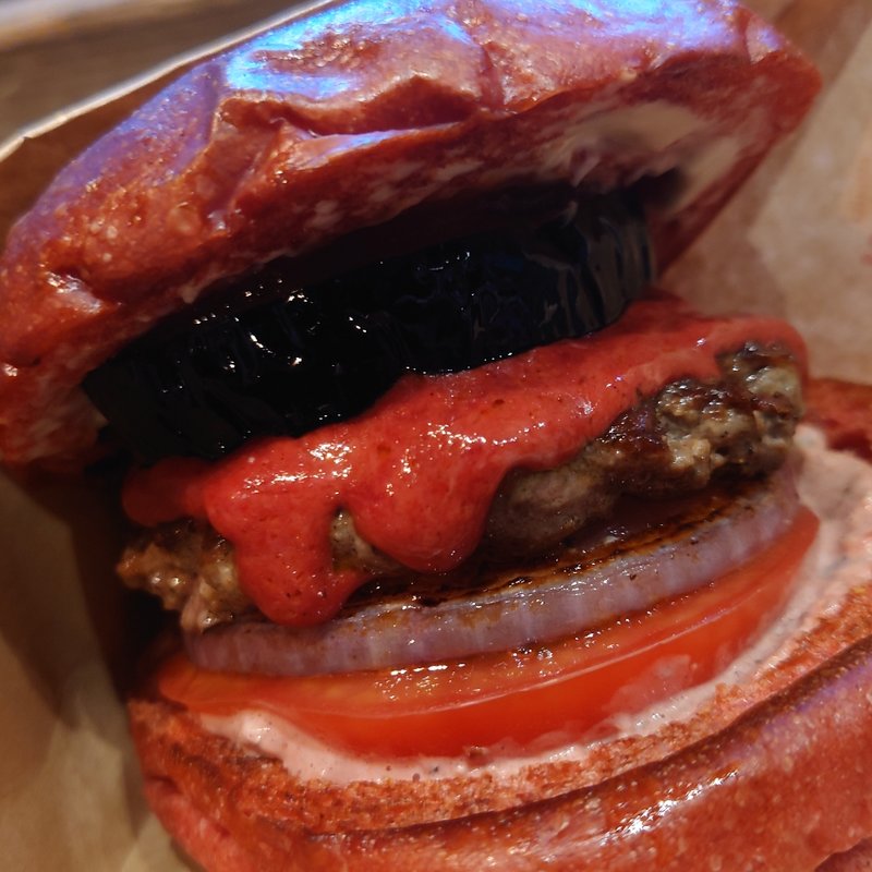 ハインツトマトケチャップバーガー(ガーリック)(McLean-OLD BURGER STAND-)