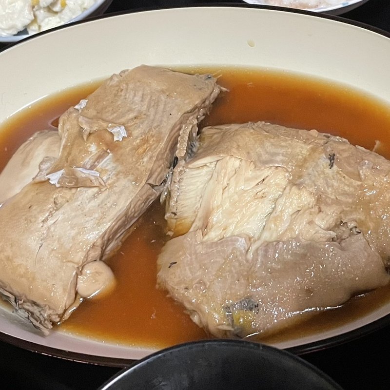 黒カレイの煮付け(白子)(自宅)