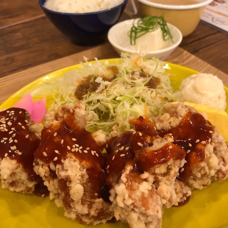 ヤンニョムもも定食 スモール(カーニバルチキン天美店)