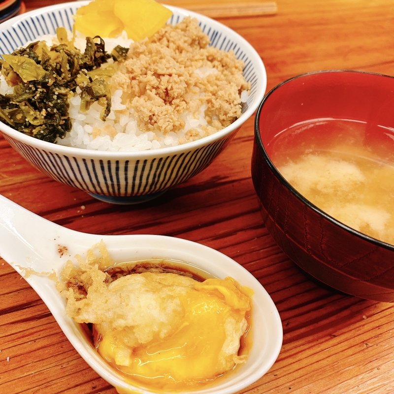 ご飯セット(天ぷらすずき)