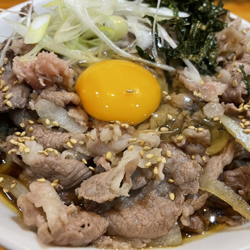 飛騨牛 冷たい肉そば(らーめんまるはち )