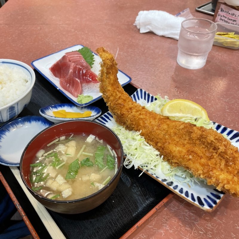 アナゴフライ定食(大田市場三洋食堂)