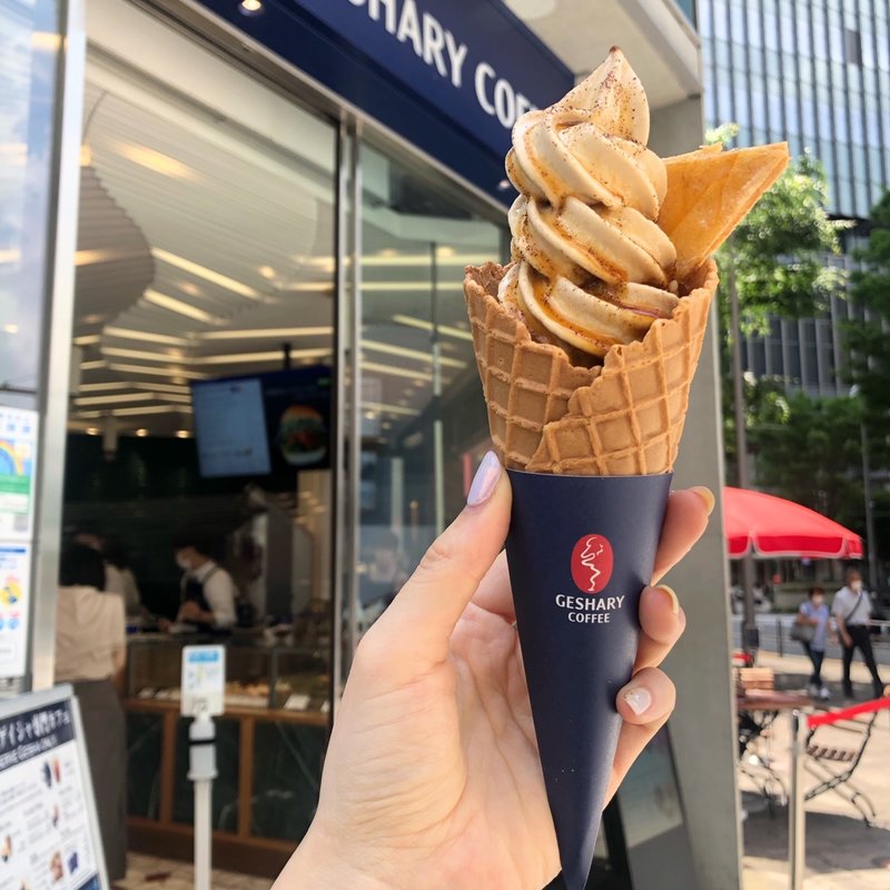 ゲイシャソフトクリーム(GESHARY COFFEE 日比谷店)