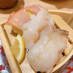 貝食べ比べ3種盛(すし辰 ekie店)