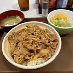 牛丼+サラダセット(すき家 城陽久世店 )