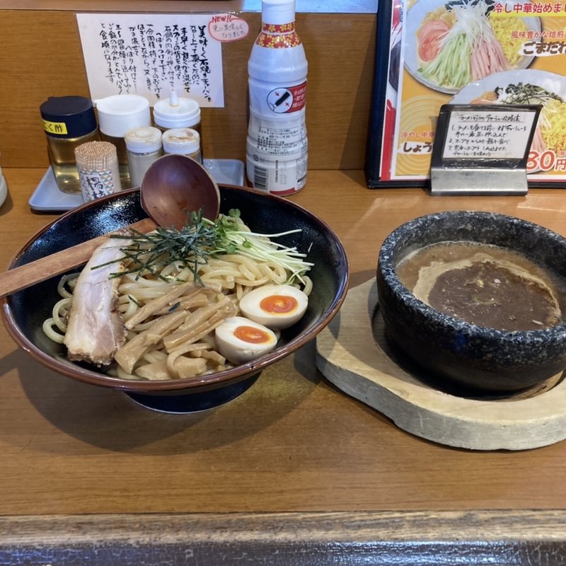 石焼濃厚つけ麺大盛(中華そばみやこ家)