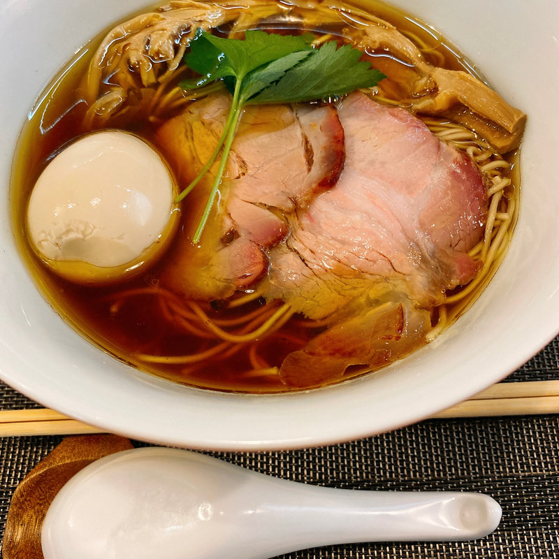 味玉鴨だし醤油ラーメン(麺堂にしき)