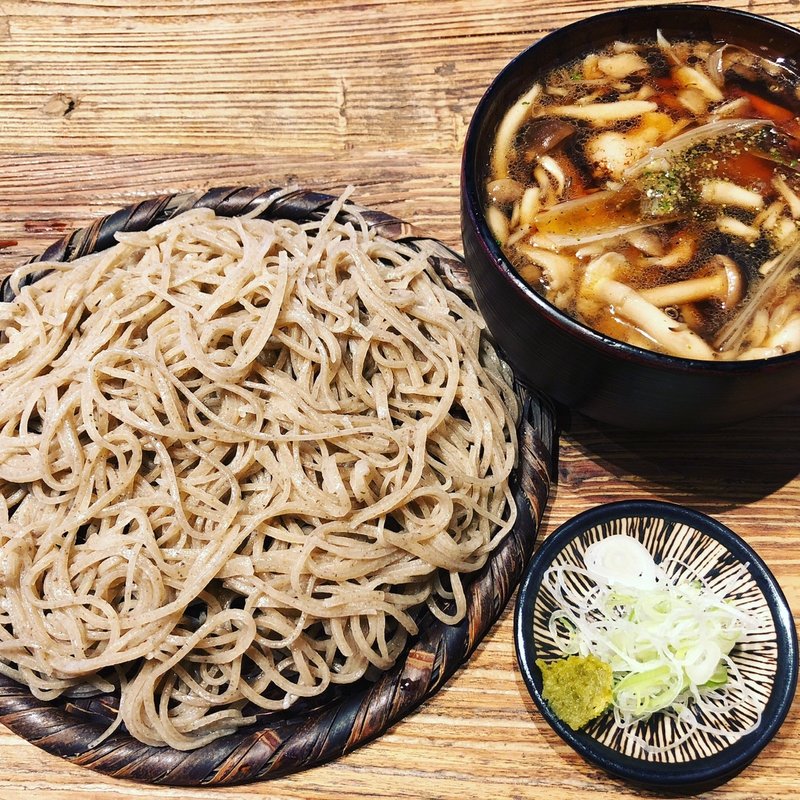 地鶏とキノコのつけ蕎麦(守破離 谷町四丁目店 （SHUHARI しゅはり）)