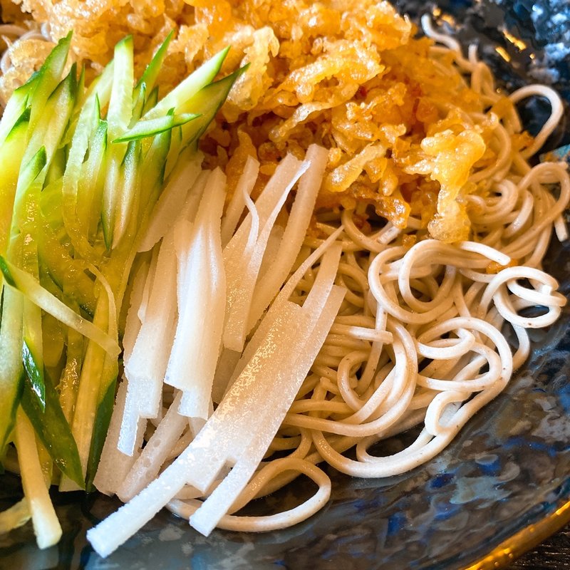 冷したぬき(そば処 夫婦庵)
